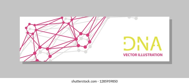 Genetics Testing Science DNA Double Spiral Abstract Background Vector Art Design Illustration