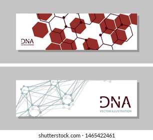Genetics Testing Science DNA Double Spiral Abstract Background Vector Art Design Illustration
