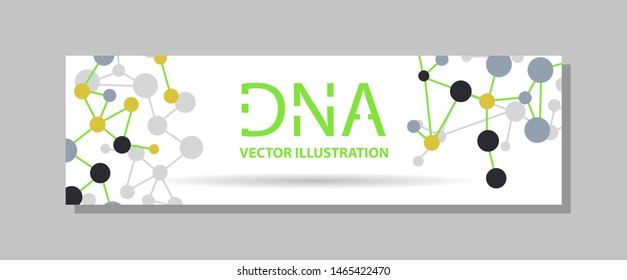 Genetics Testing Science DNA Double Spiral Abstract Background Vector Art Design Illustration
