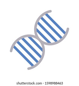 genetics vector color line icon 