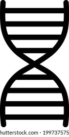 genetics vector colour line icon