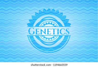 Genetics water badge.
