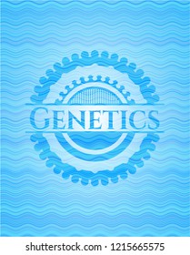 Genetics water emblem.