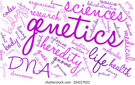 Genetics Word Cloud On White Background: vector de stock (libre de ...