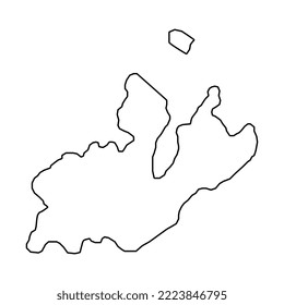 Geneva map, Cantons of Switzerland. Vector illustration.