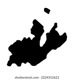 Genfer Karte, Kantone Schweiz. Vektorgrafik.