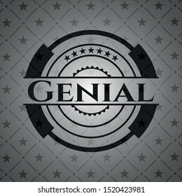 Genial black emblem. Vintage. Vector Illustration. Detailed.