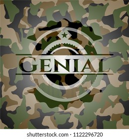 Genial camouflaged emblem