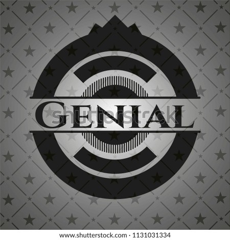 Genial realistic black emblem