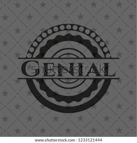 Genial realistic black emblem