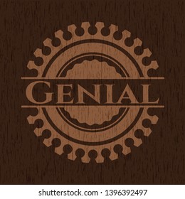 Genial wood signboards. Vector Illustration.