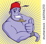 The genie cartoon character