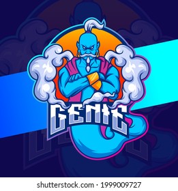 genie character mascot designs for logo gaming and esport