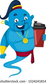 Genie and coffee 