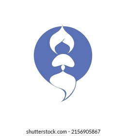 Genie icon logo free vector design