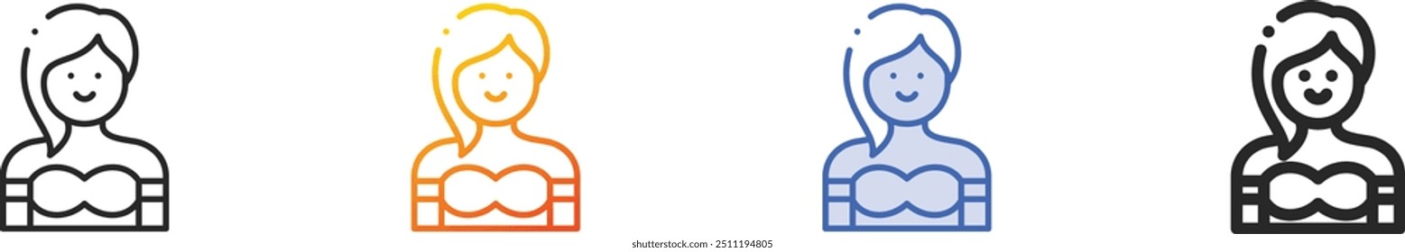 genie icon.Thin Linear, Gradient, Blue Stroke and bold Style Design Isolated On White Background