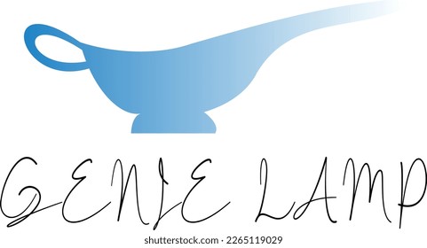 Genie Lamp Logo Vector File