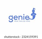 genie logo design vector template