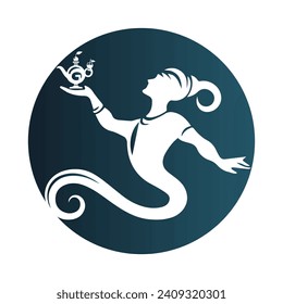 Plantilla vectorial de diseño de logotipos genéricos dentro de un círculo