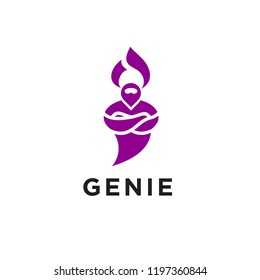 Genie Logo Icon Designs Vector