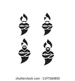 genie logo icon designs vector