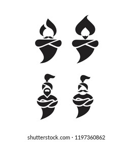 Genie Logo Icon Designs Vector