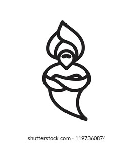 genie logo icon designs vector