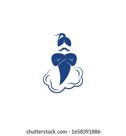Genie logo illustration vector design