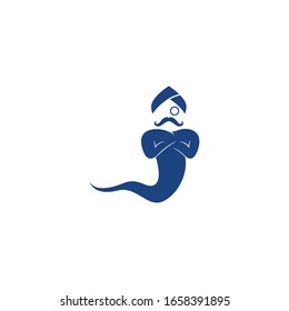 Genie logo illustration vector design