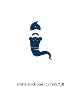 Genie logo illustration vector design