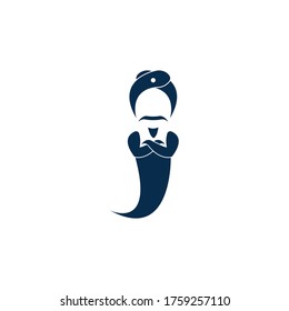 Genie logo illustration vector design