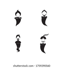 Genie-Logo-Illustration, Vektordesign