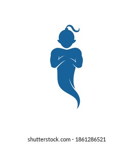 Genie logo illustration vector design