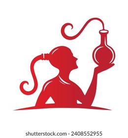 Logo Genial con plantilla de vectores de diseño de hongos 