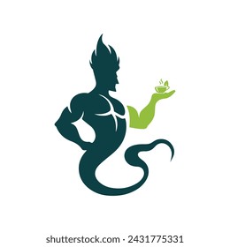 Genie Logo Vector Design Illustration 