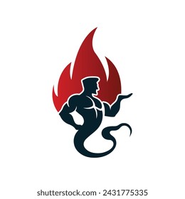 Genie Logo Vector Design Illustration 
