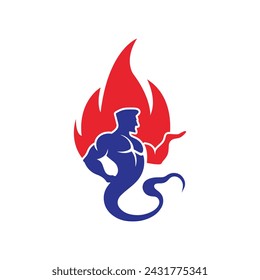 Genie Logo Vector Design Illustration 