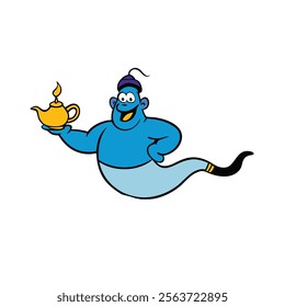 genie magic aladdin lamp (1) vector