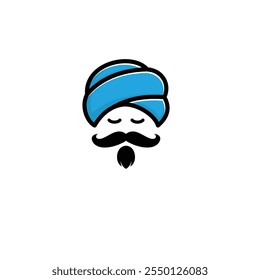 Genie Schnurrbart Ideales Design Logo