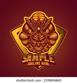 genie template mascot logo vector