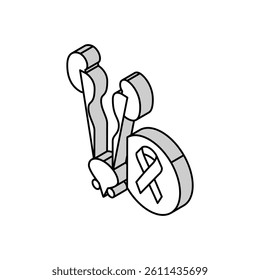 genitourinary system disease isometric icon vector. genitourinary system disease sign. isolated symbol illustration
