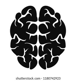 Genius brain icon. Simple illustration of genius brain vector icon for web design isolated on white background