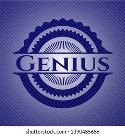 Genius denim background. Vector Illustration. Detailed.
