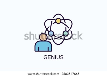 Genius Icon Or Logo Isolated Illustration