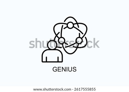 Genius Icon Or Logo Isolated Illustration