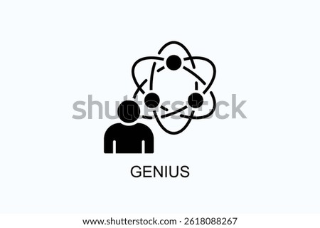 Genius Icon Or Logo Isolated Illustration