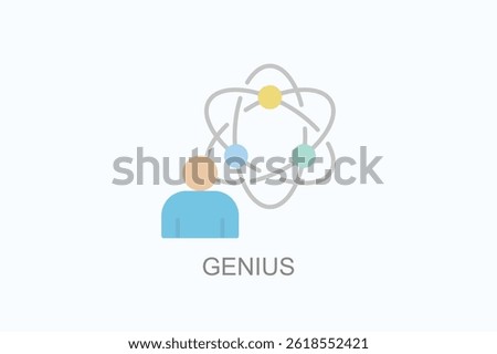 Genius Icon Or Logo Isolated Illustration
