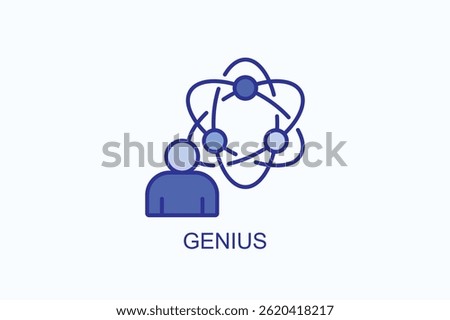 Genius Icon Or Logo Isolated Illustration