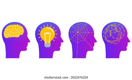 Genie, Innovation, Depression und Paranoia. Verschiedene Merkmale des menschlichen Geistes. Psychologische Merkmale.
