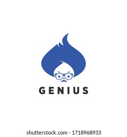 Genius Logo Simple And Vector School